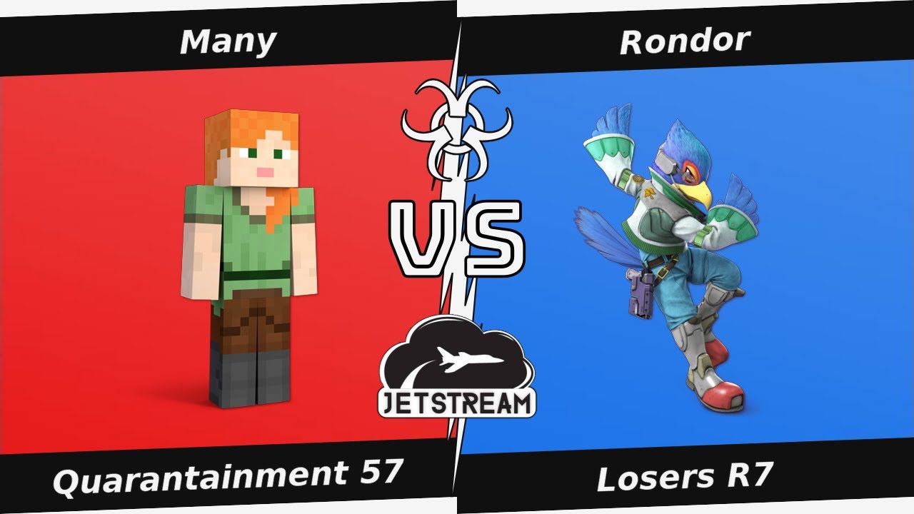 Quarantainment 57 Losers R7 - Many (Steve) Vs Rondor (Falco) - SSBU