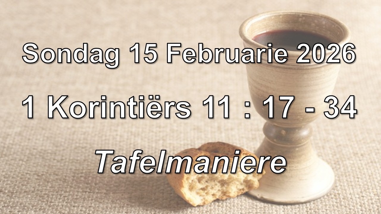 Sondag 15 Februarie 2026