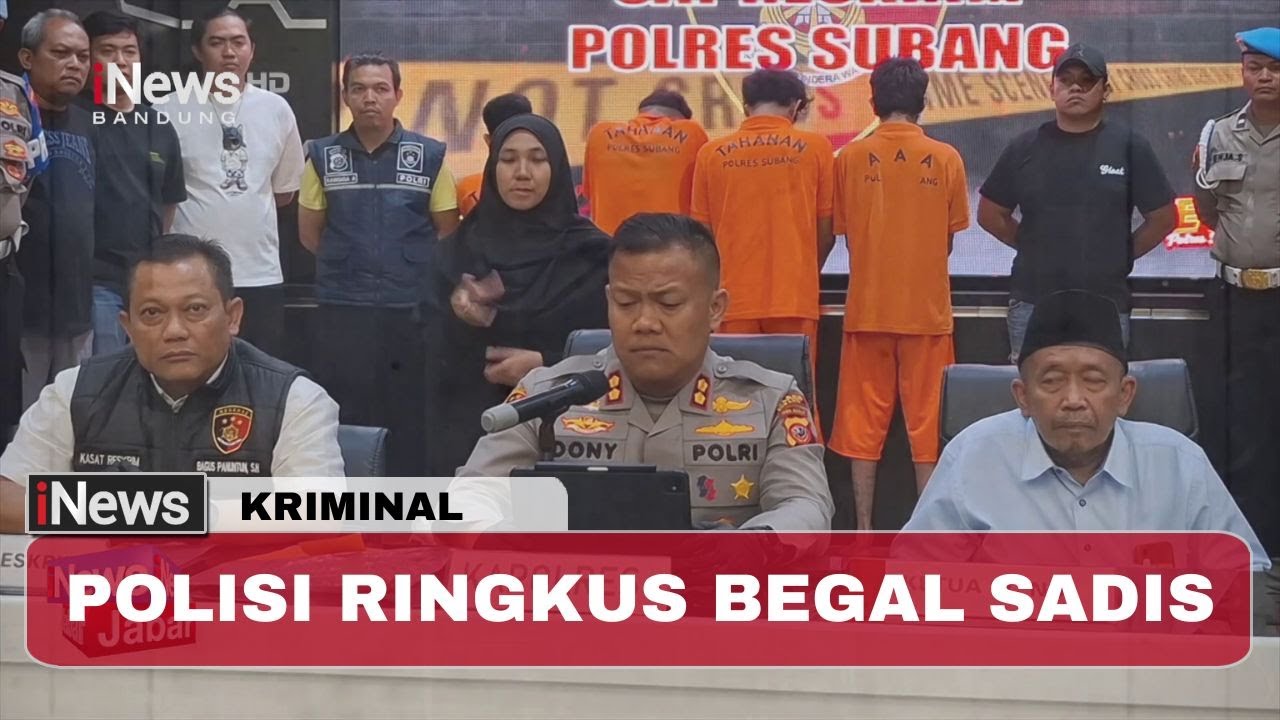 Polisi Ringkus Kawanan Begal Sadis yang Biasa Beraksi di Subang, Korban Sampai Koma