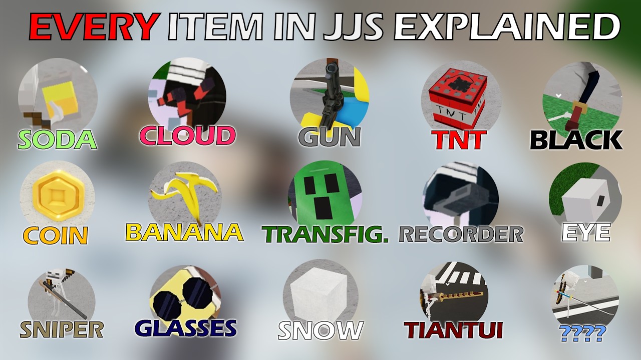 Every ITEM in JJS EXPLAINED in 6 MINUTES