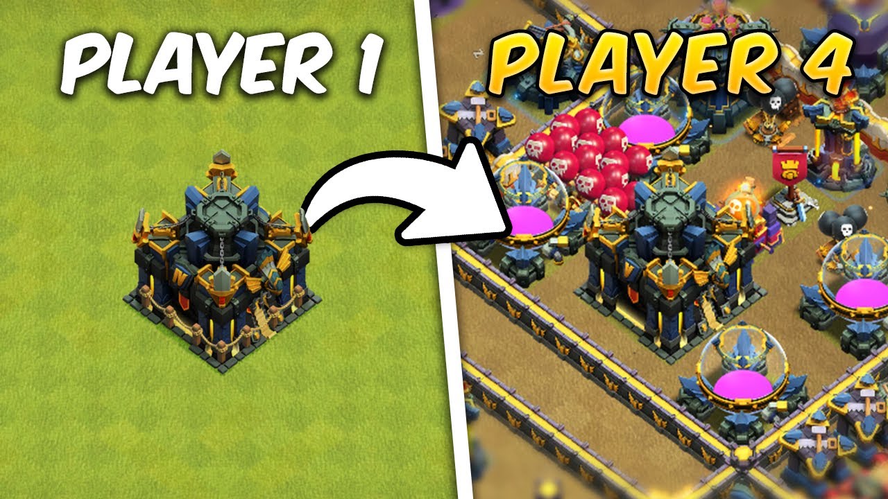 4 Players Make a CoC Base Without Communicating
