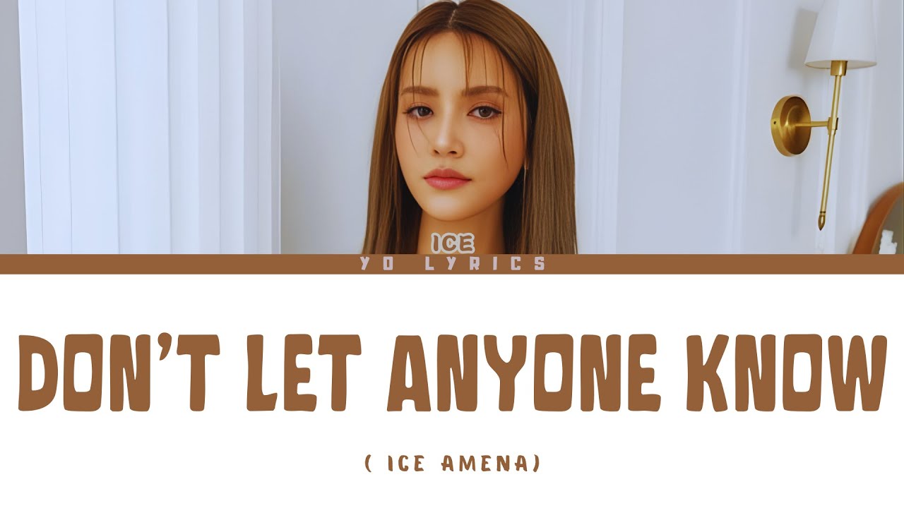 Ice Amena - Don't Let Anyone Knowไม่ให้ใครได้รู้ ( Ost. Player )-Lyrics [ THAI/ROM/IND/ENG ]