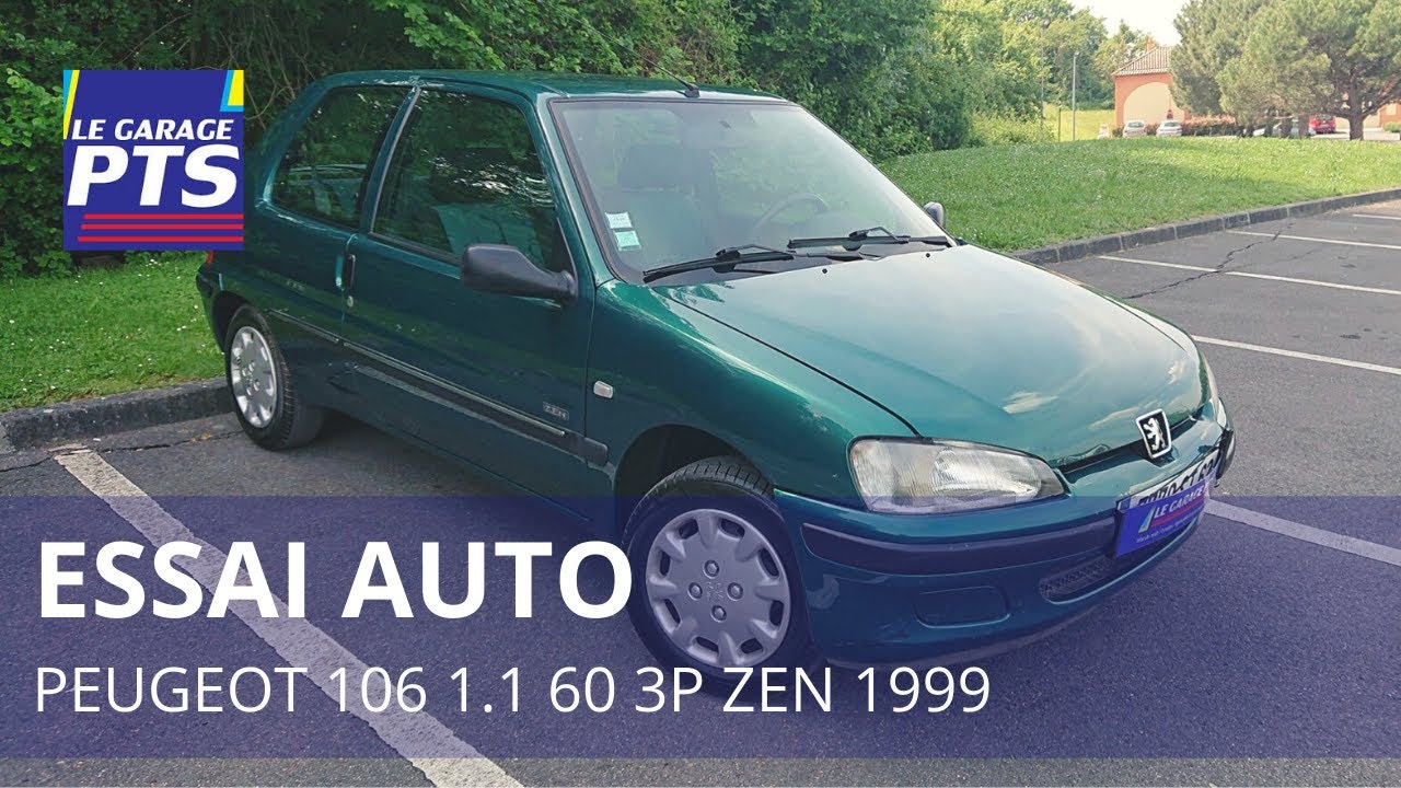 TEST - PEUGEOT 106 1.1 60 3P ZEN 1999 - FRANCE