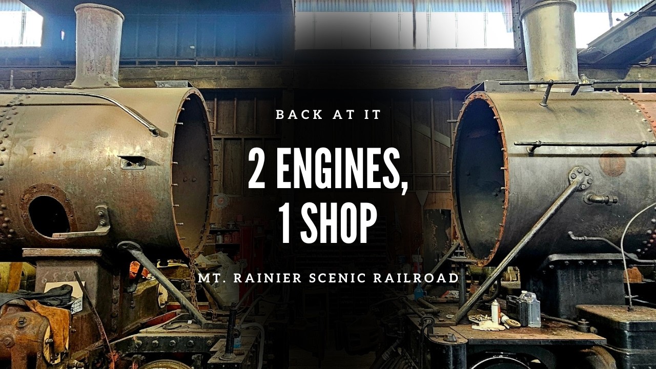 Back at it! Two steam engines, one shop.