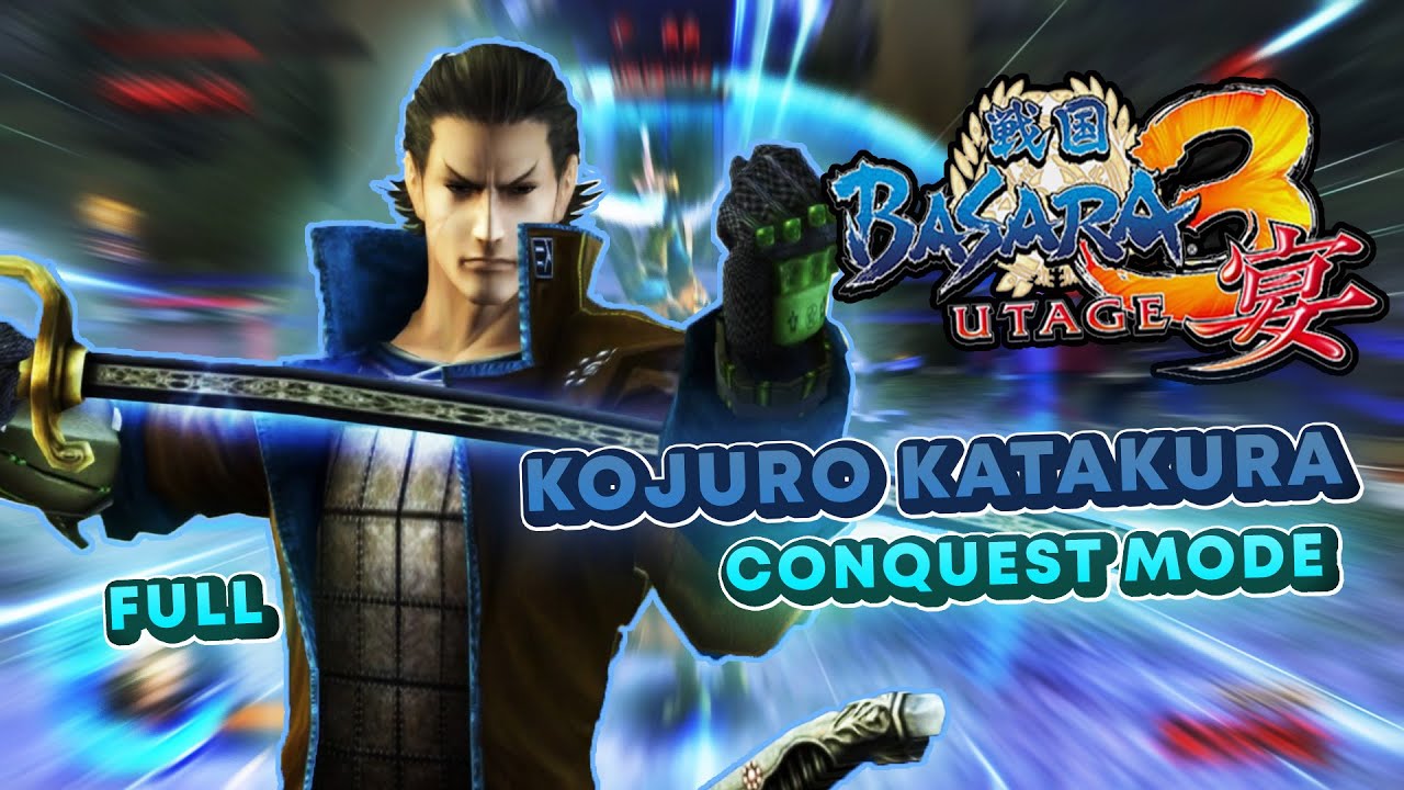 Katakura Kojuro Full Conquest Mode - Sengoku Basara 3 Utage Wii Emulator [No Commentary]