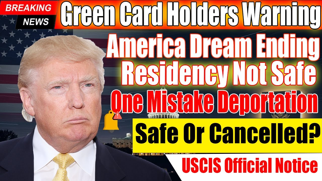 🚨🇺🇸 Green Card HOLDERS BEWARE! 8 USCIS Rules That Can DESTROY Your Residency