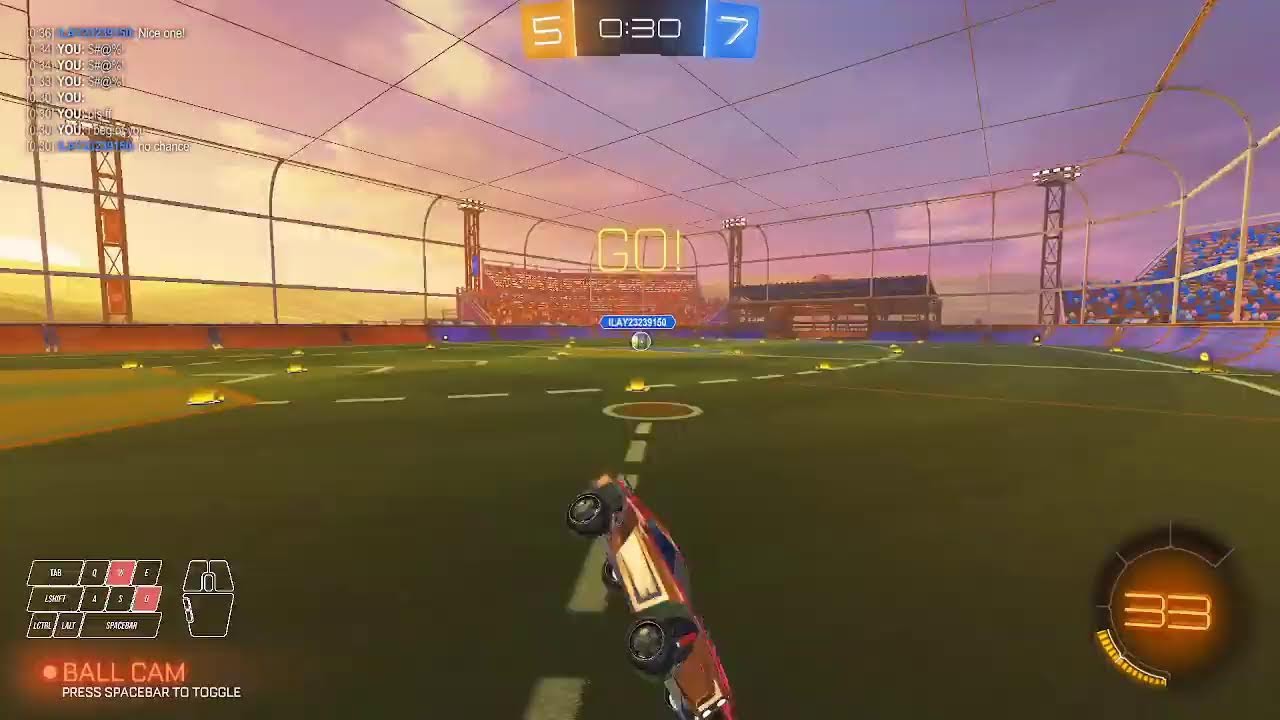 Playing Rocket League!