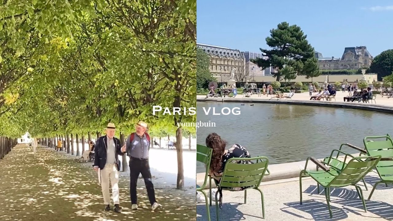 France Paris VLOG ) 🇫🇷눈부신 여름의 파리 / 갈레뜨 먹고 뛸르히 공원 거닐고, 힐링 그자체인 여행의 조각들 / café Kitsuné / 브랑쿠시 전시