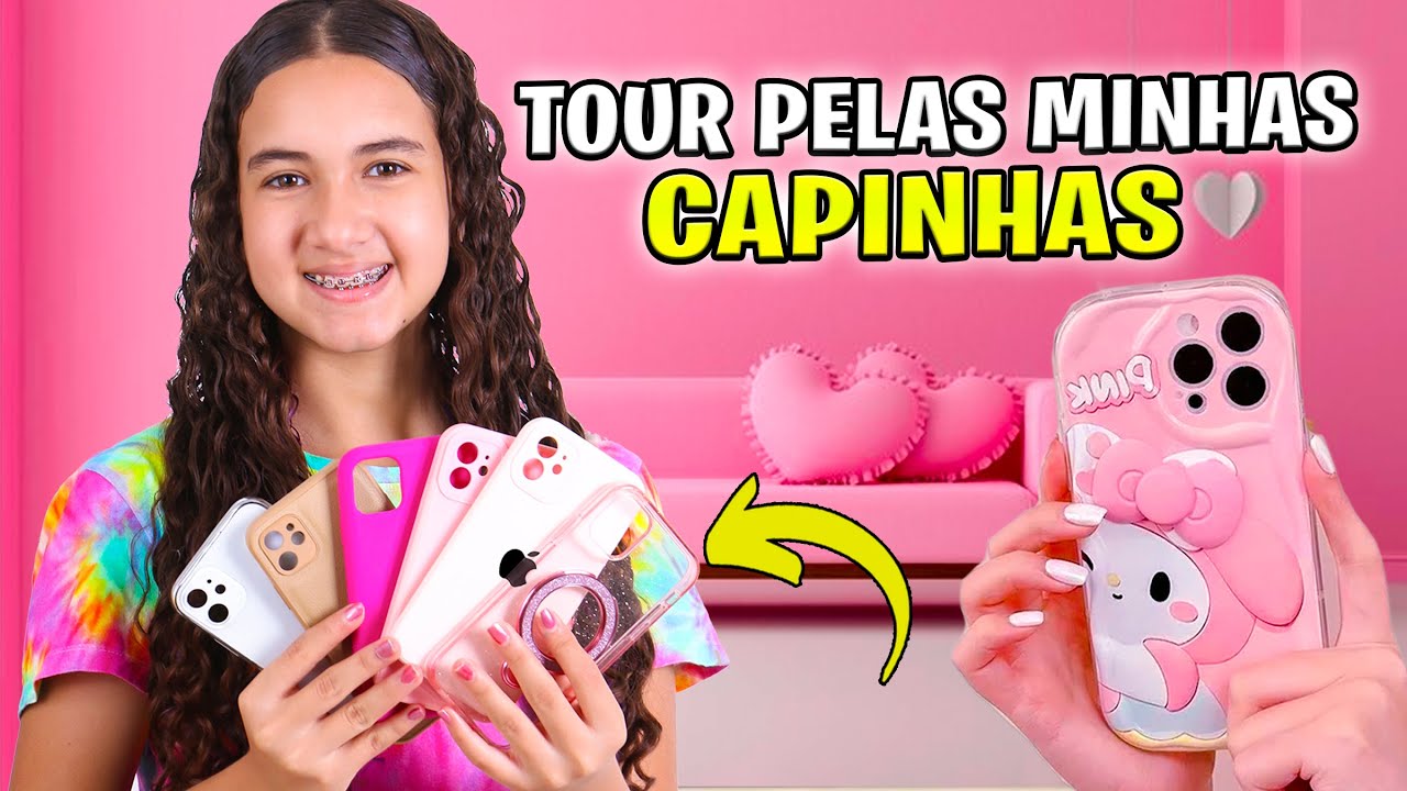TOUR PELAS CAPiNHAS DO iPHONE DA TOiA 😍 Qual voc&ecirc; prefere ?