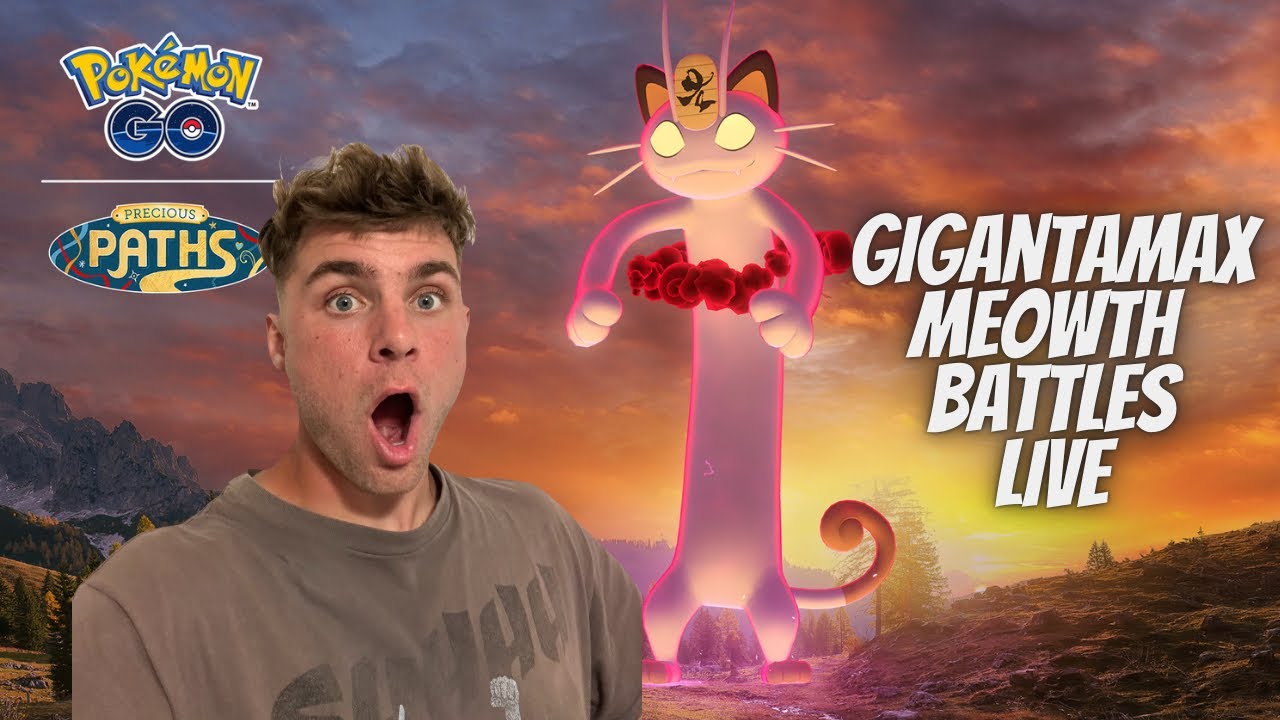 ✨Gigantamax Meowth Raids LIVE, Shiny Boosts and More in Pokemon Go!✨