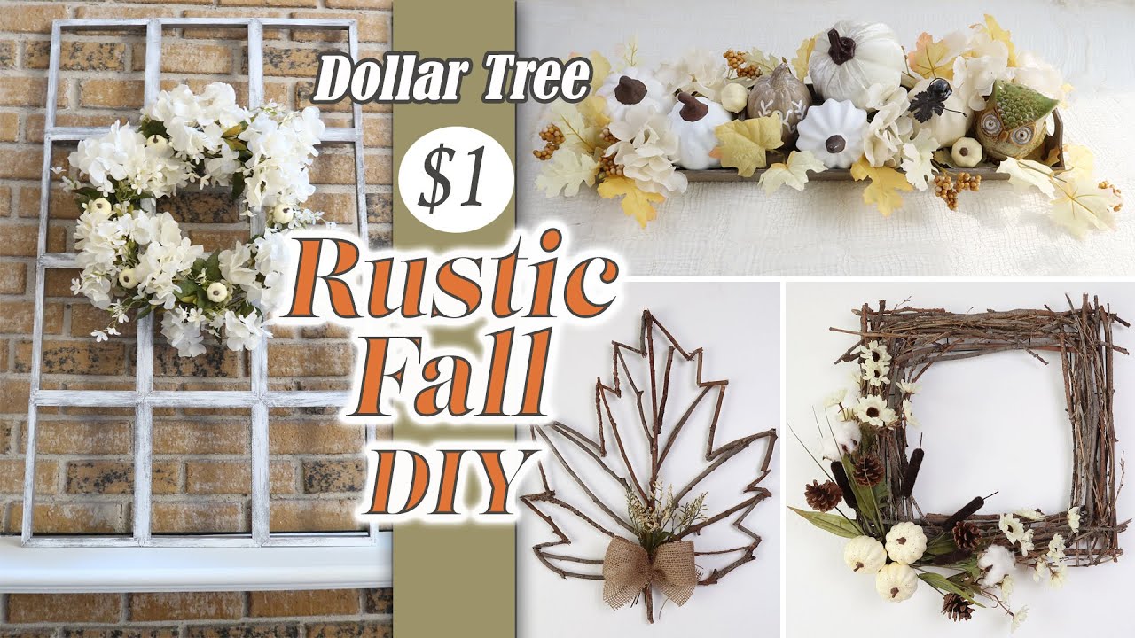 Dollar Tree  Fall Rustic DIY / Farmhouse Fall Decor