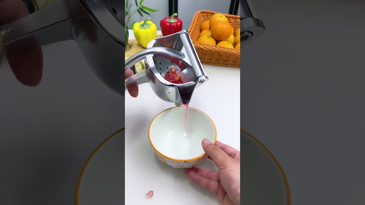 Stainless steel manual juicer #fyp #homefinds #amazon #gadgets
