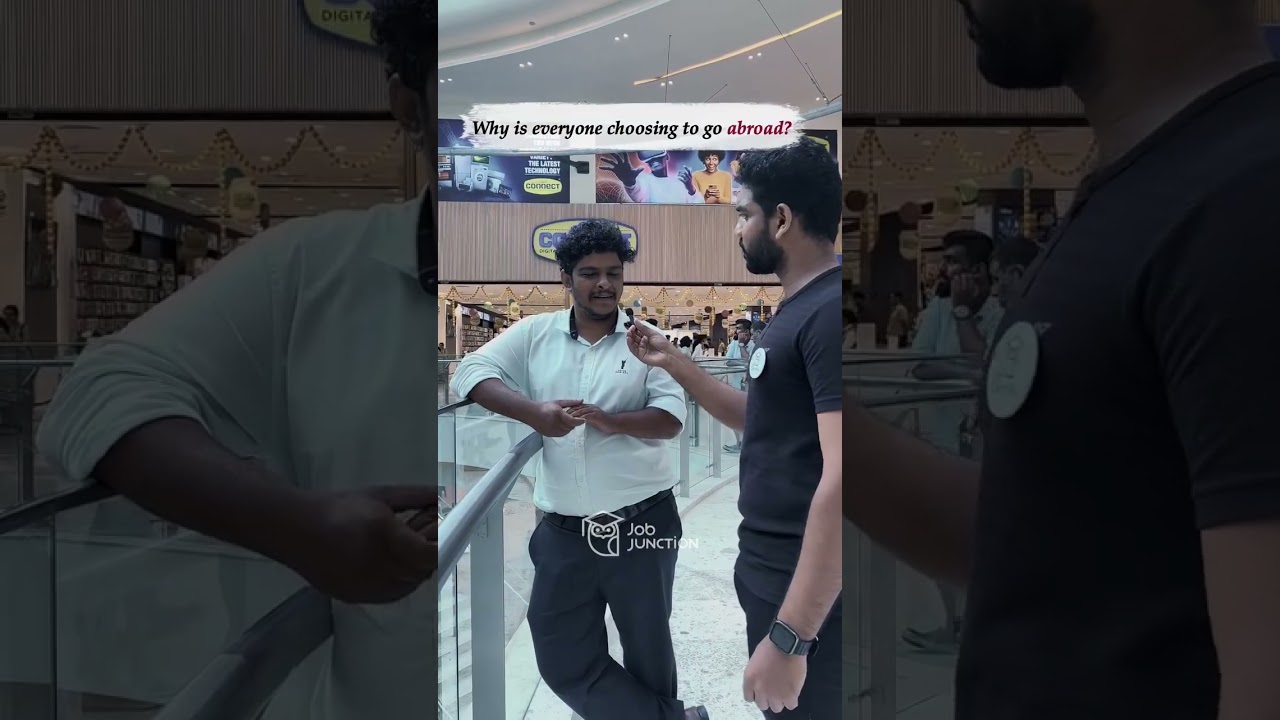 &ldquo;If you had the chance, would you leave India for abroad? Yes or No &ndash; and why?&rdquo;#jobjunction #kerala