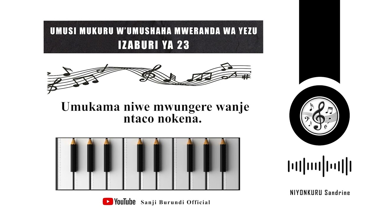 UMUSI MUKURU W'UMUSHAHA MWERANDA WA YEZU