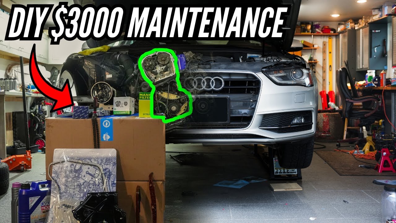 Замена цепи ГРМ и балансировочного вала Audi своими руками (двигатель B8/B8.5 Audi A4 CPMB)