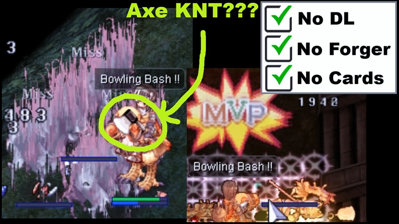 Can you play KNIGHT with NO CARDS and NO SECONDARY CHARACTERS?? Ragnarok PreRenewal Self-found GUIDE