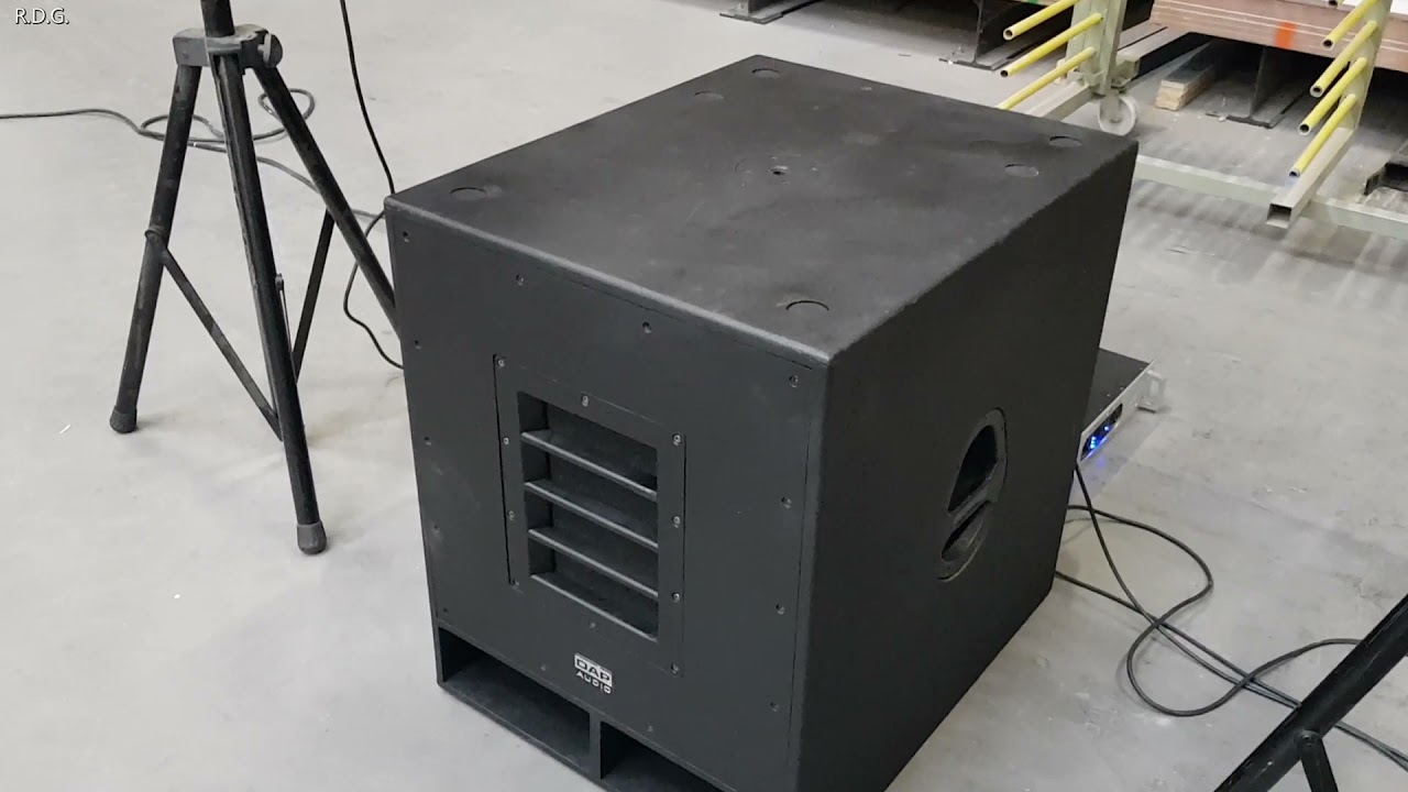 PA Speaker Test Audio Setup Active DAP Audio K-18BA & SM-10 MKII Geluid Set Testen Pro Audio