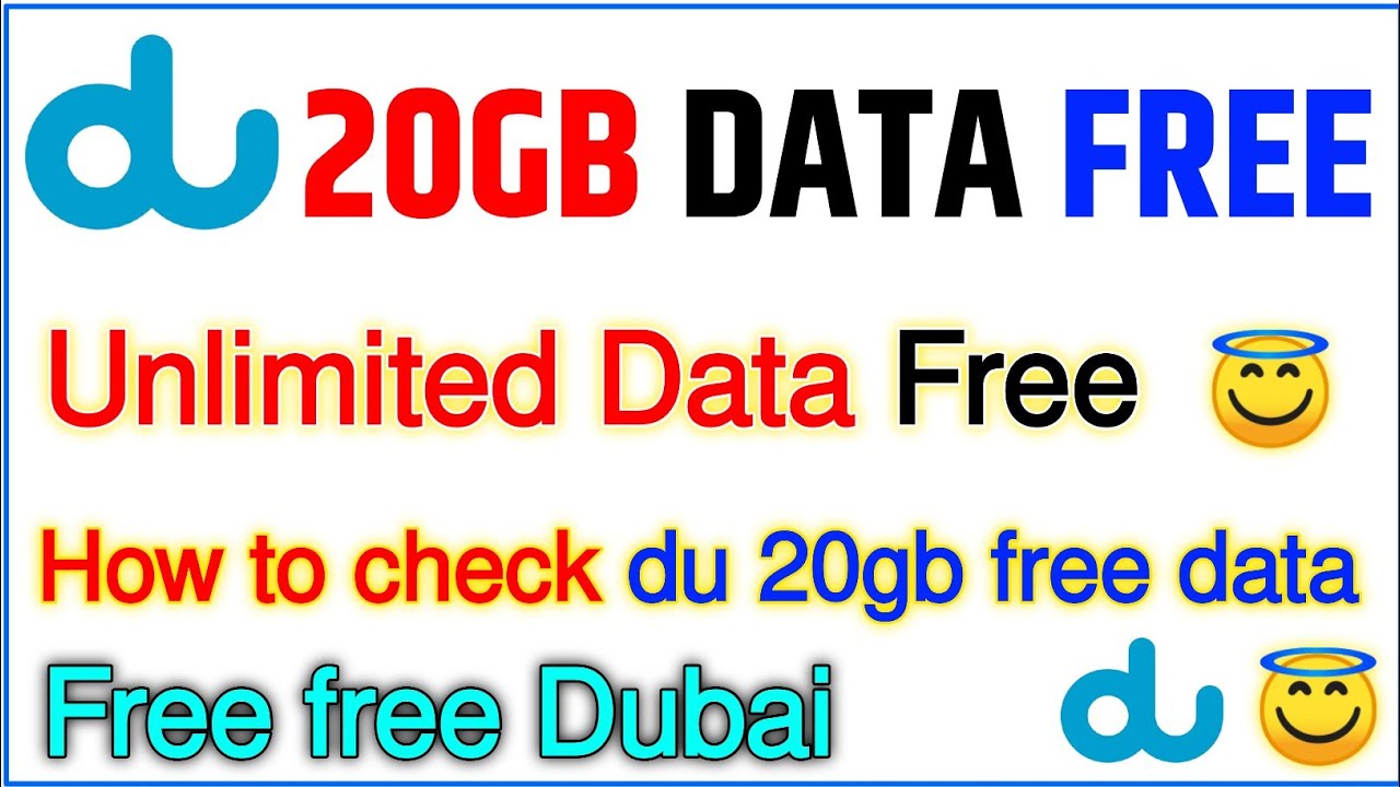 DU Sim 20 GB Free Data | Du Sim Free Data Offer | Du sim UAE
