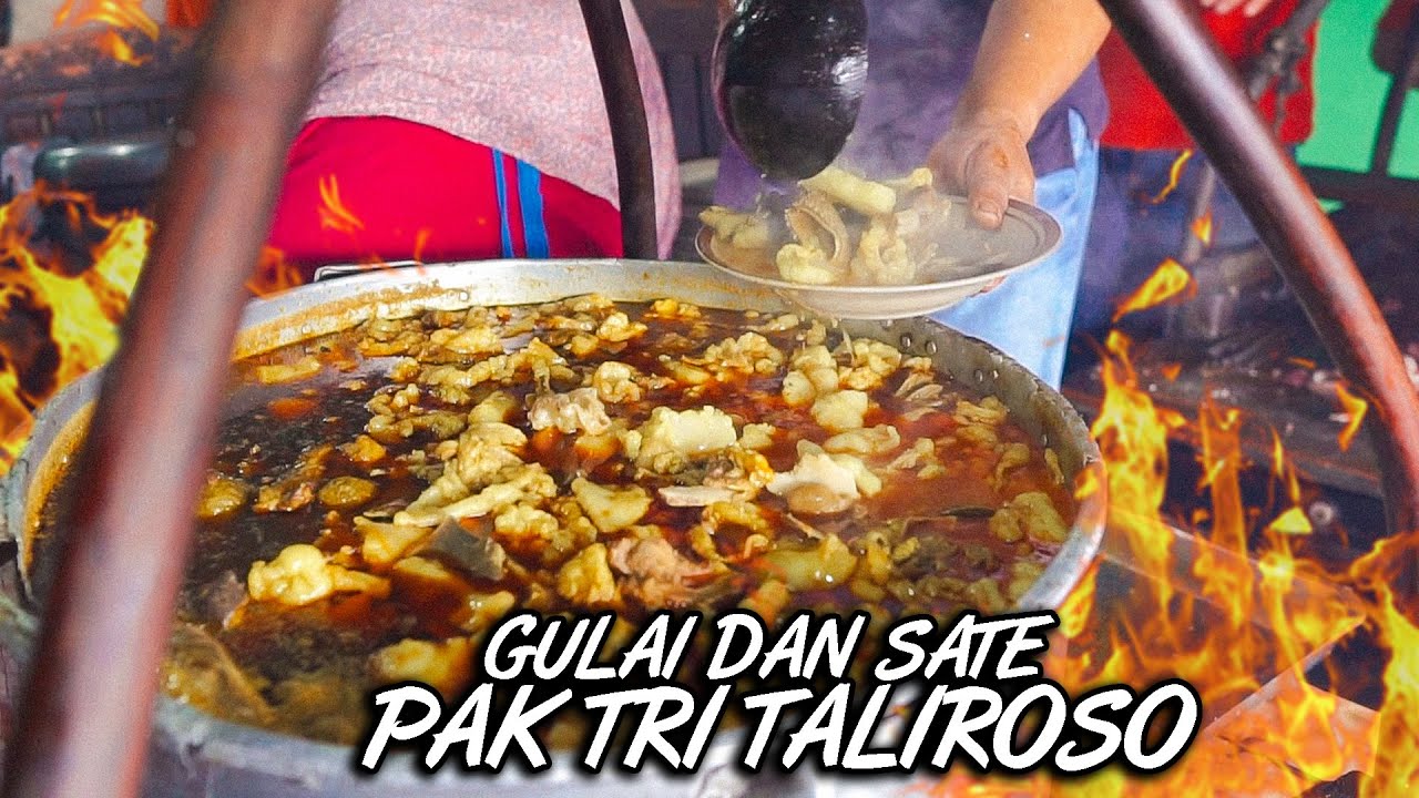 SATE KAMBING TALIROSO YANG SEMPAT VIRAL, BESAR BANGET LUR!!