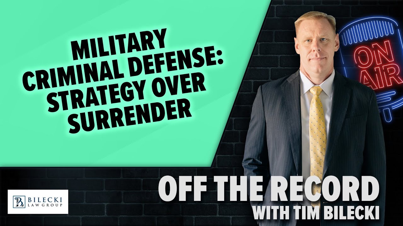 Military Criminal Defense: Strategy Over Surrender