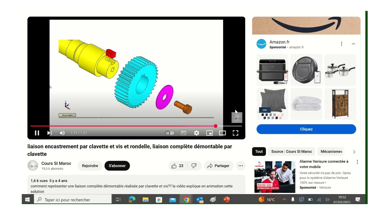 ETSO - Optique mécanique - Cours : Présentation des différentes liaisons