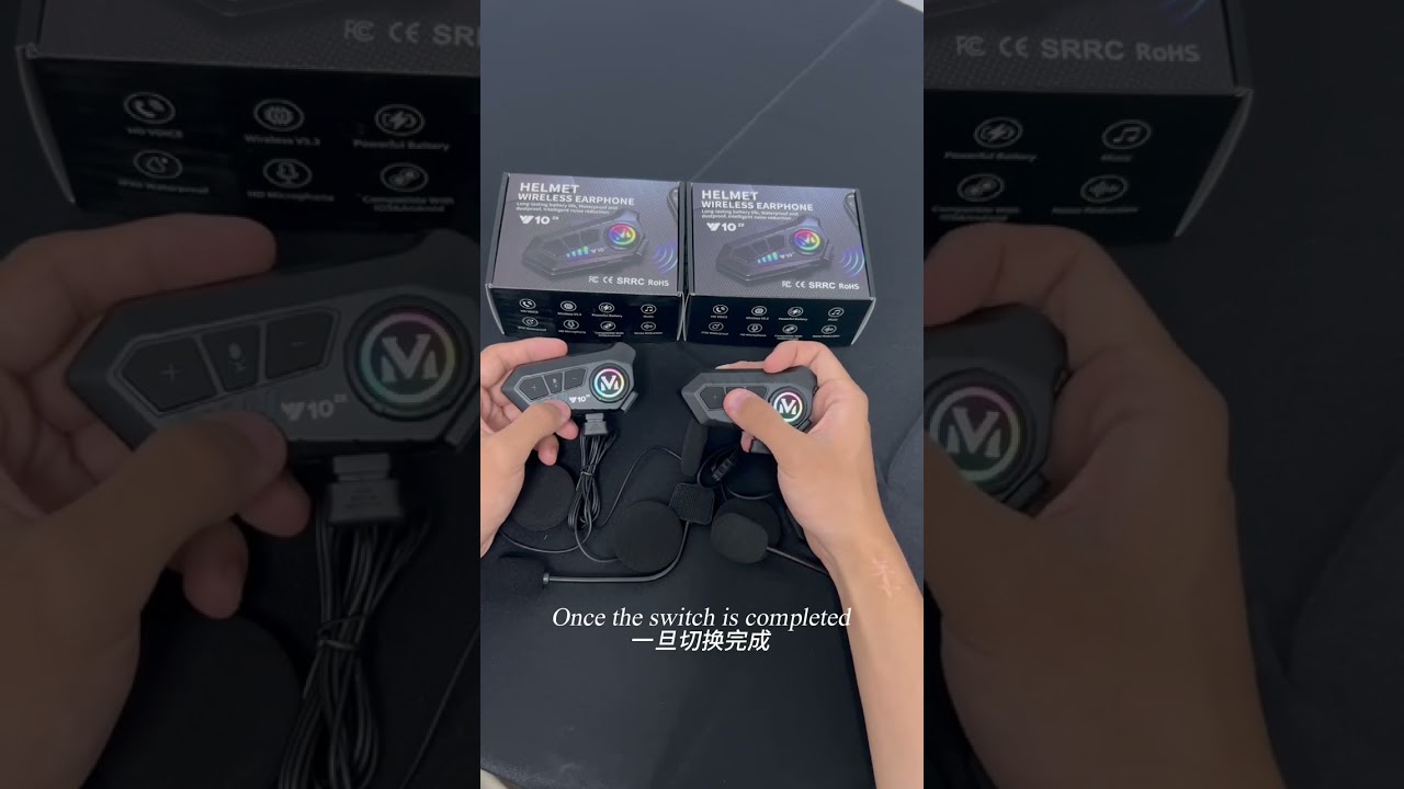 Y10-2X intercom function showcase.#bluetooth #automobile #headset #motorcycle
