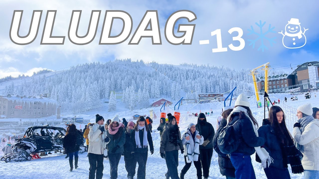 Uludağ Mountain Snow Adventure -13°C ❄️ | Uludağ Ski Center Vlog | Bursa Trip from Istanbul | 4K HDR