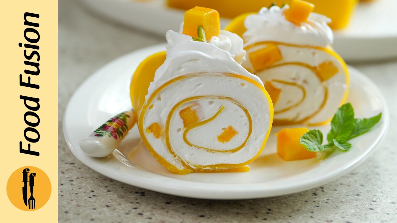 Mango Cream Crepes Recipe by Food Fusion