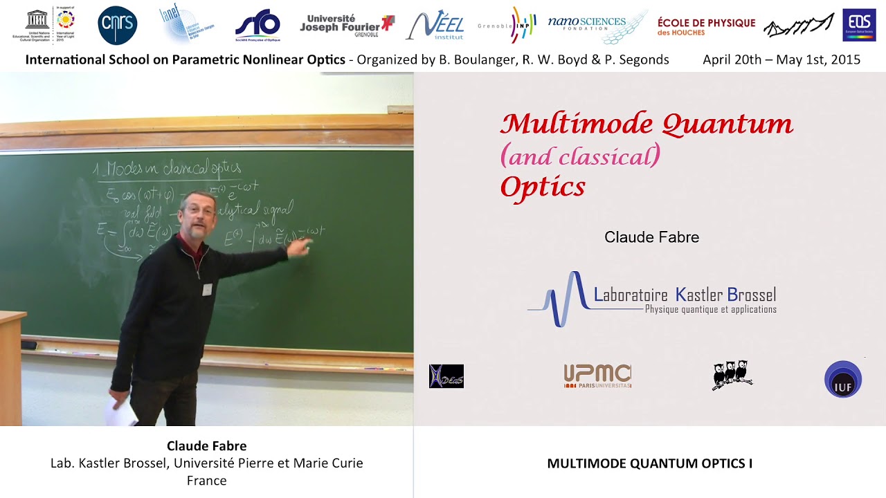 36/44 Multimode quantum optics I