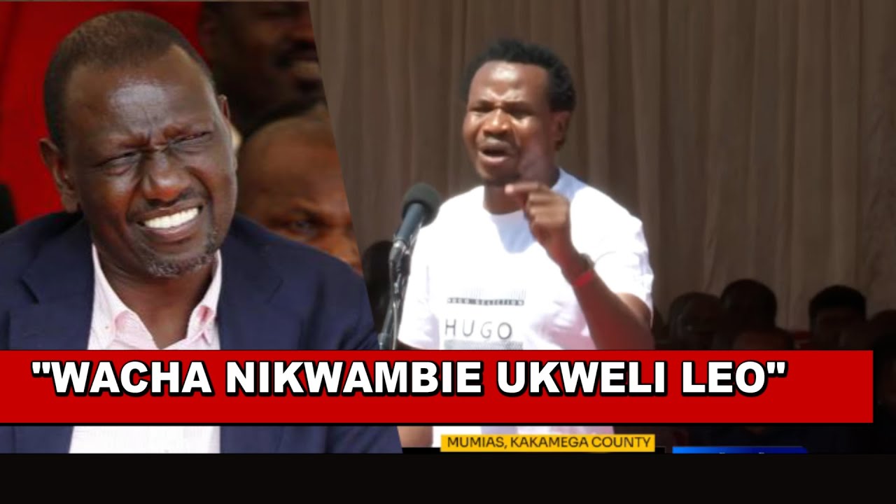 DRAMA!! Listen to what MP Salasya told Ruto face to face today in Mumias infront of Mudavadi!🔥