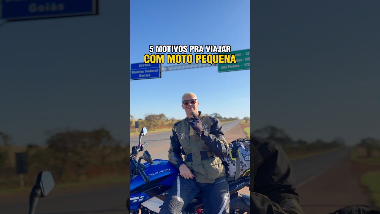 5 MOTIVOS PRA VIAJAR DE MOTO PEQUENA! #motos #bajaj