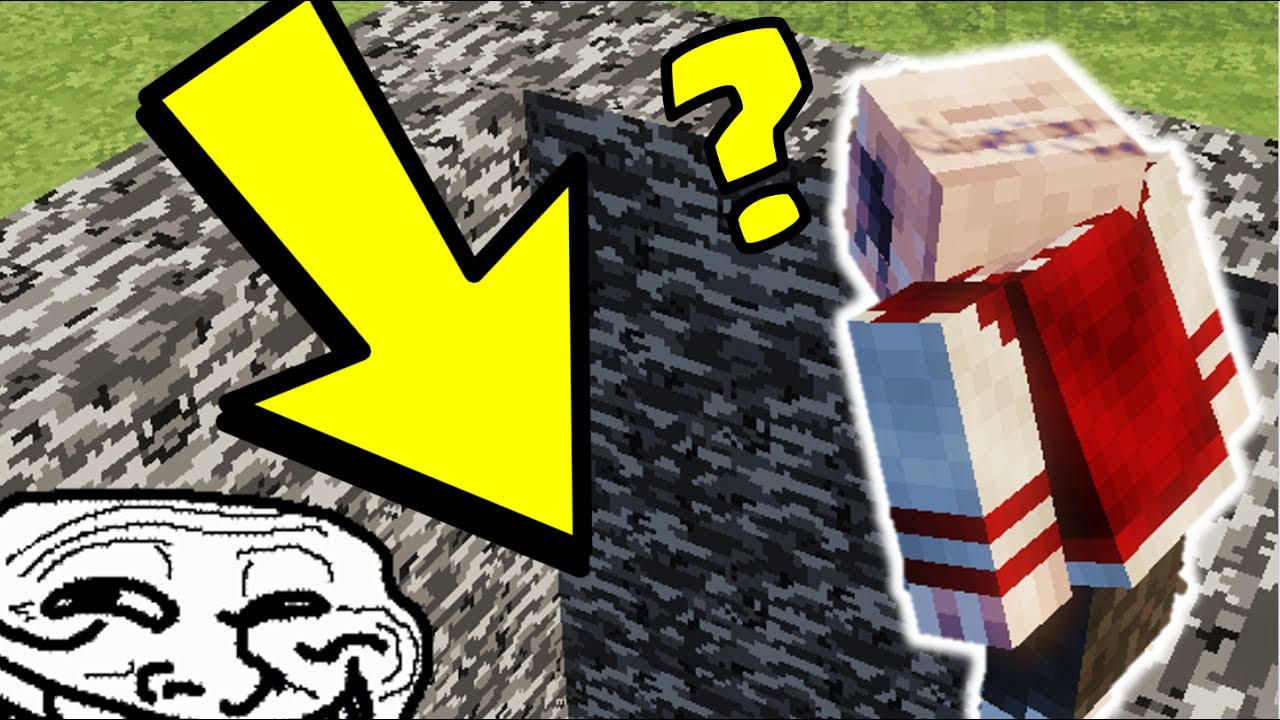 JE PRANK CE NOOB A L'INFINI DANS CE TROU ! PRANK TROLL MINECRAFT