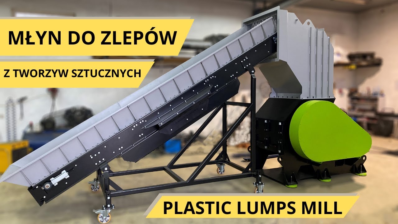 Młyn do zlep&oacute;w z tworzyw sztucznych - Plastic lumps mill - HAMMERMAN