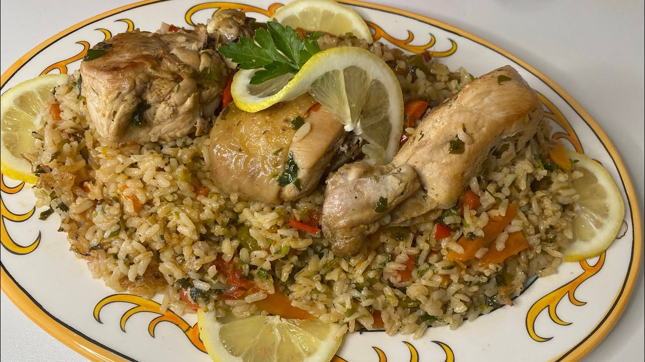 Riso con pollo e verdure