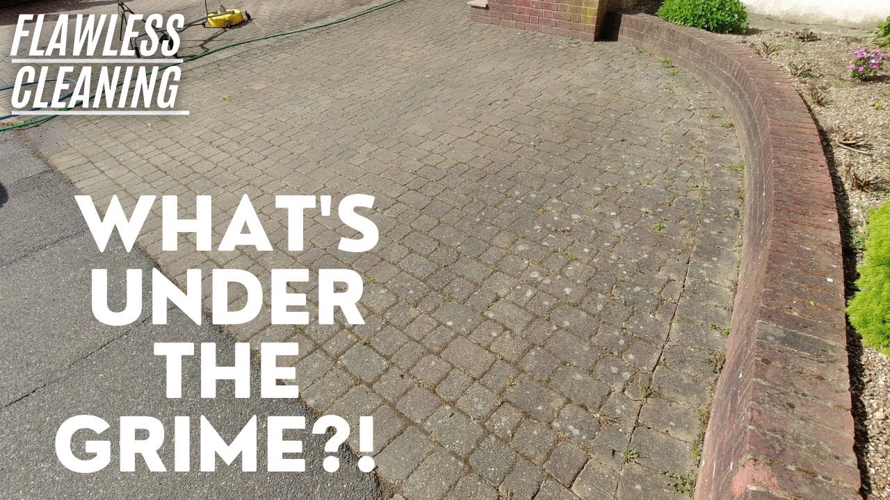 *CUSTOMER SHOCKED BY RESULTS* -  Soft Washing & Pressure Washing FILTHY Block Paving..