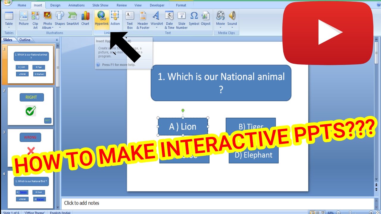 HOW TO MAKE INTERACTIVE PPT(KANNADA)
