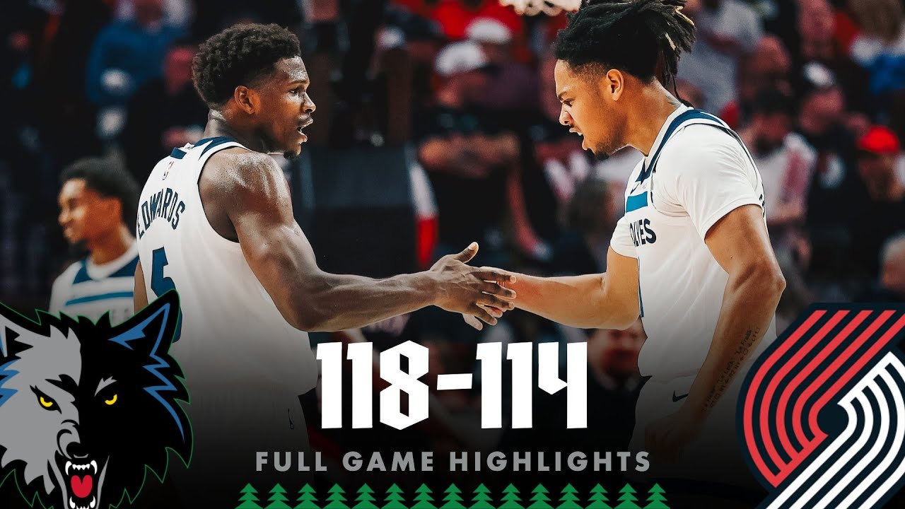 Minnesota Timberwolves Highlights Vs The Portland Trail Blazers 118-114 | 10.22.25