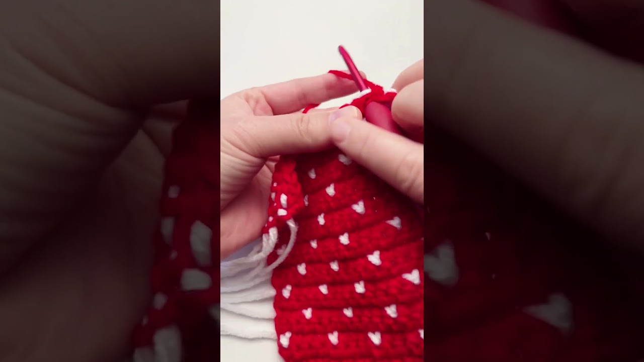 😍😍😍Crochet Heart Stitch