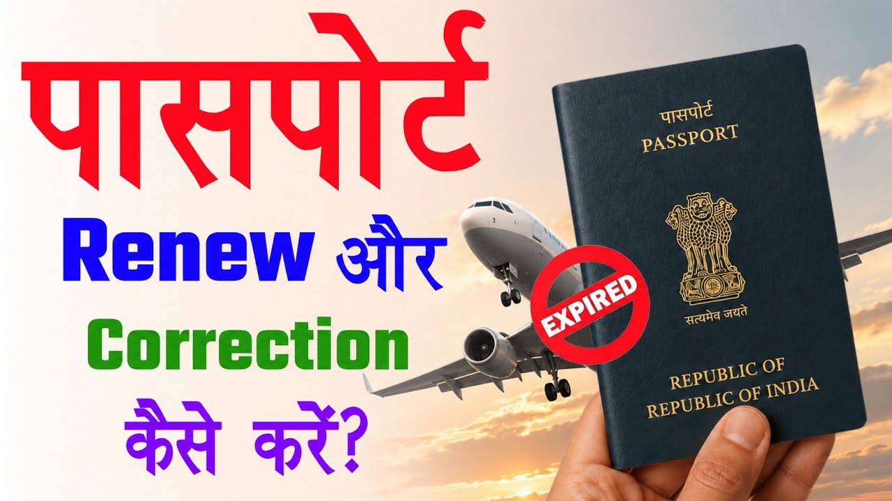 Passport Renewal Process 2026 | Passport Correction Kaise Kare | How to Renew Passport Online
