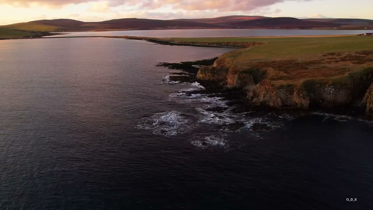 Epic Drone Flight at South Walls #Orkney