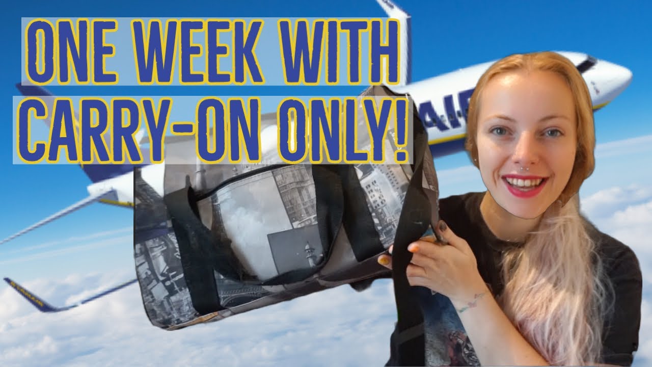 Packing a RYANAIR CARRY ON BAG for a six-day trip!