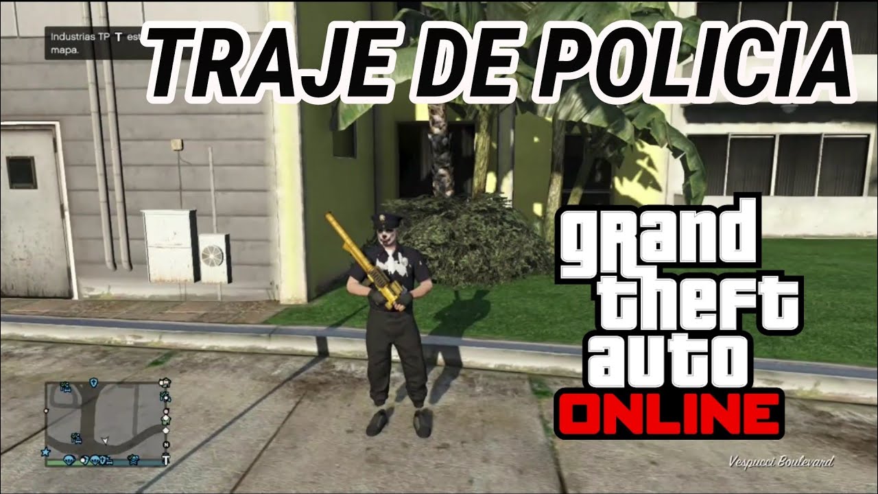 GTA 5 ONLINE CONSEGUIR TRAJE DE POLICIA+JOGGER[XBOX 360/PS3]