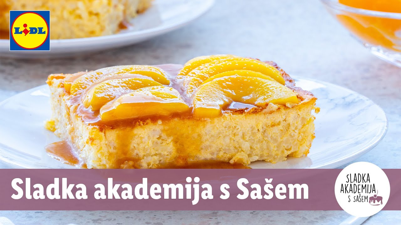Sladka akademija s Sašem: Rižev narastek z breskvami