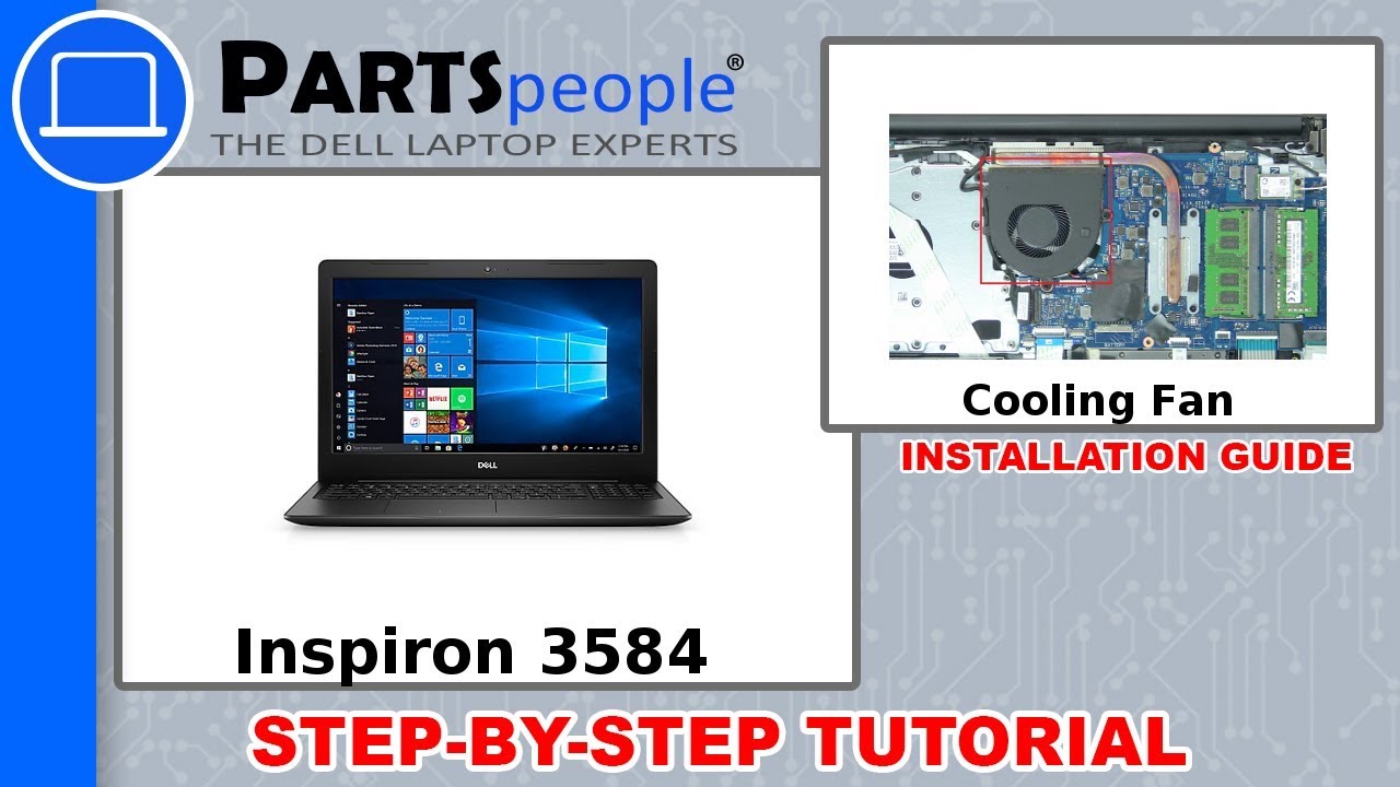 Dell Inspiron 15-3584 (P75F005) Cooling Fan How-To Video Tutorial