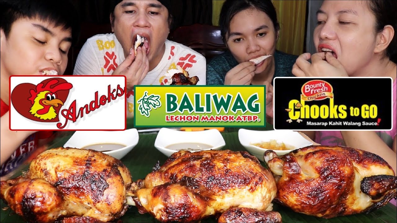 The ULtimate Lechon Manok Battle,Andoks | Baliwag | Chooks to-go | Papaya Atchara Pinoy mukbang #54