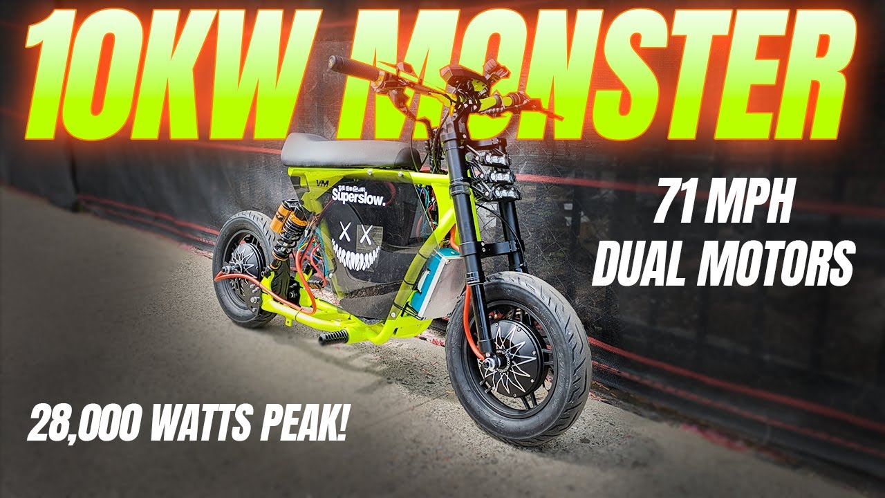 This 71MPH Mini Bike is a DEATH MACHINE! | 10,000W Roadrunner V3 Build Part 2