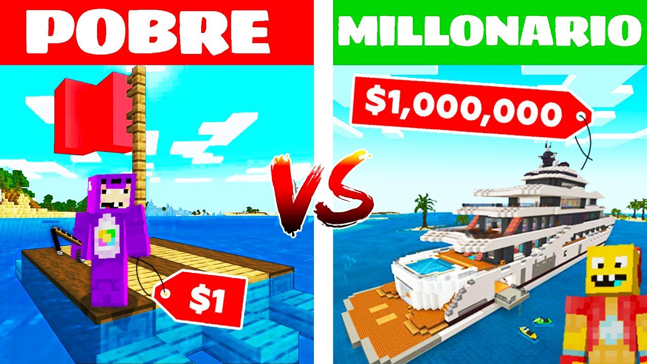 BARCO $1 VS BARCO de $1.000.000 en MINECRAFT