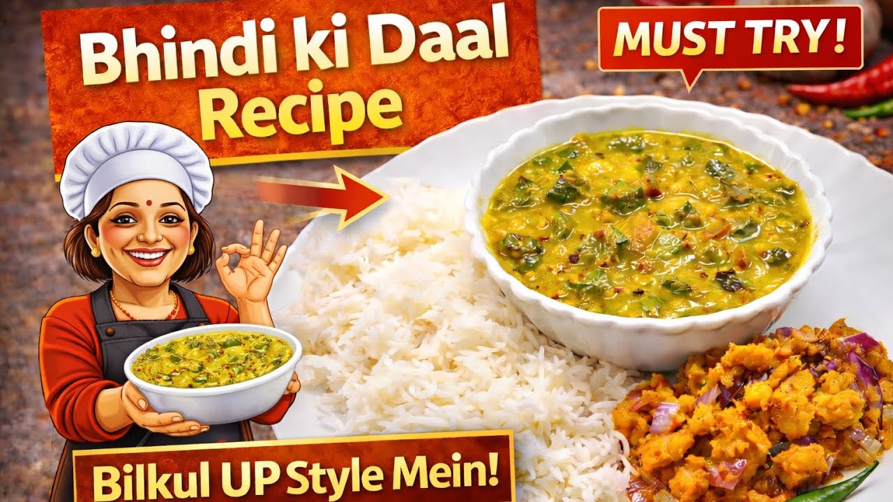 Bhindi ki Daal | Bhindi waali daal | Bilkul UP style mein #bhindiwaalidaal #Bhindikidaa