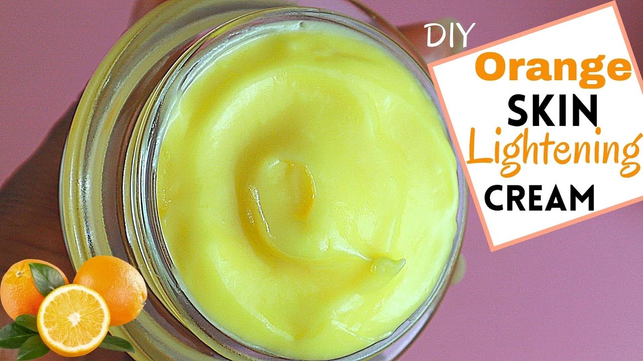 Homemade Orange Cream For Skin Lightening | Skin Whitening and Anti-Aging Cream