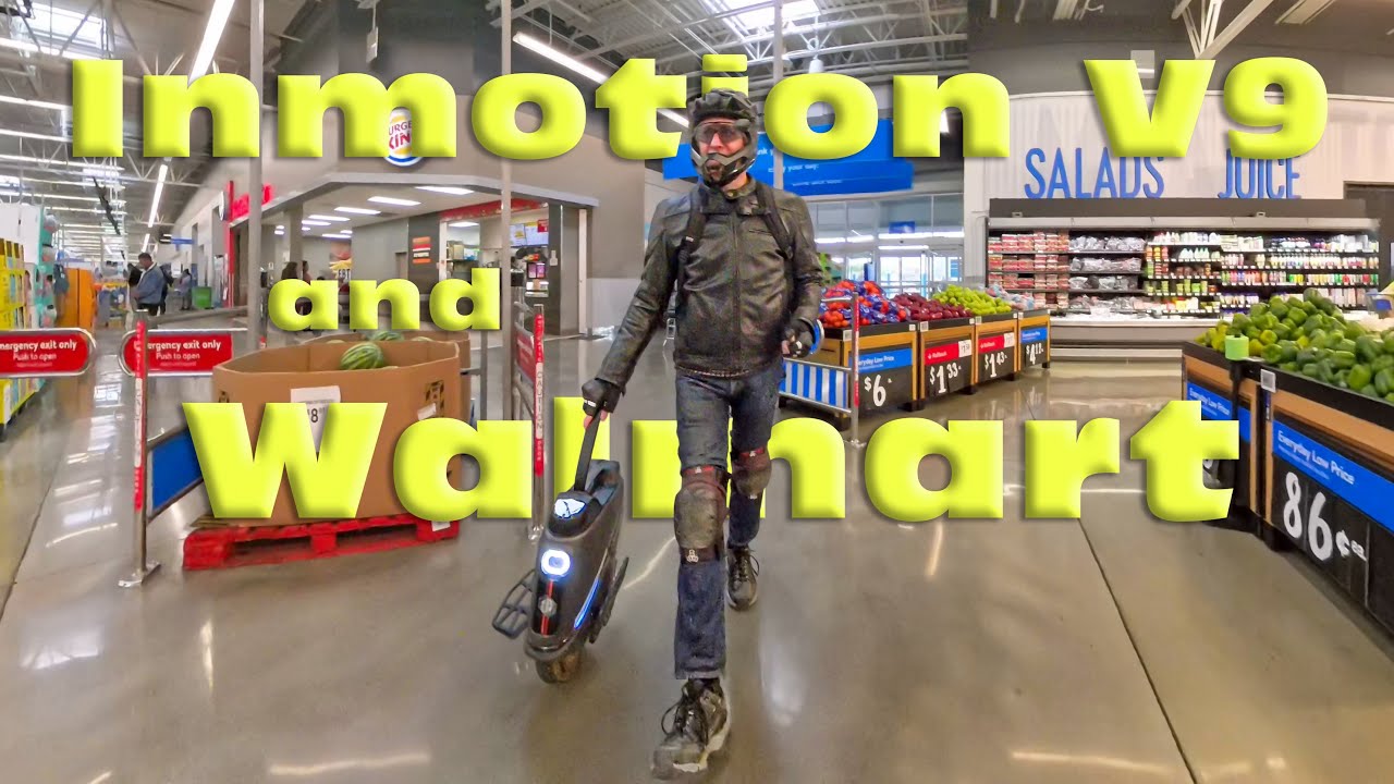 Shopping Walmart with the Inmotion V9